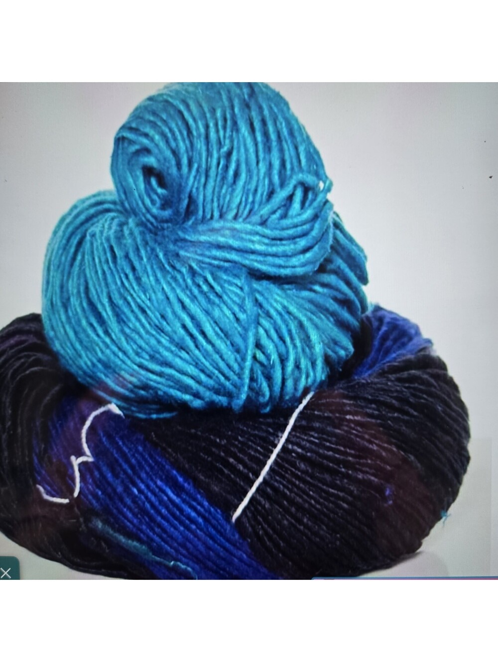 2 Expression Fiber Arts Yarn OOPSY BLACK KNIGHT Silk Worsted 200 yards each